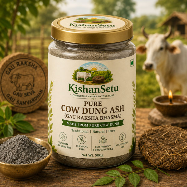 Pure Cow Dung Ash (Gau Raksha Bhasma)