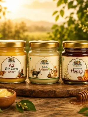 Mini Combo- A2 Gir Cow Ghee, Buffalo Ghee, and Wild Forest Honey