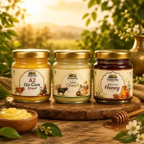Mini Combo- A2 Gir Cow Ghee, Buffalo Ghee, and Wild Forest Honey